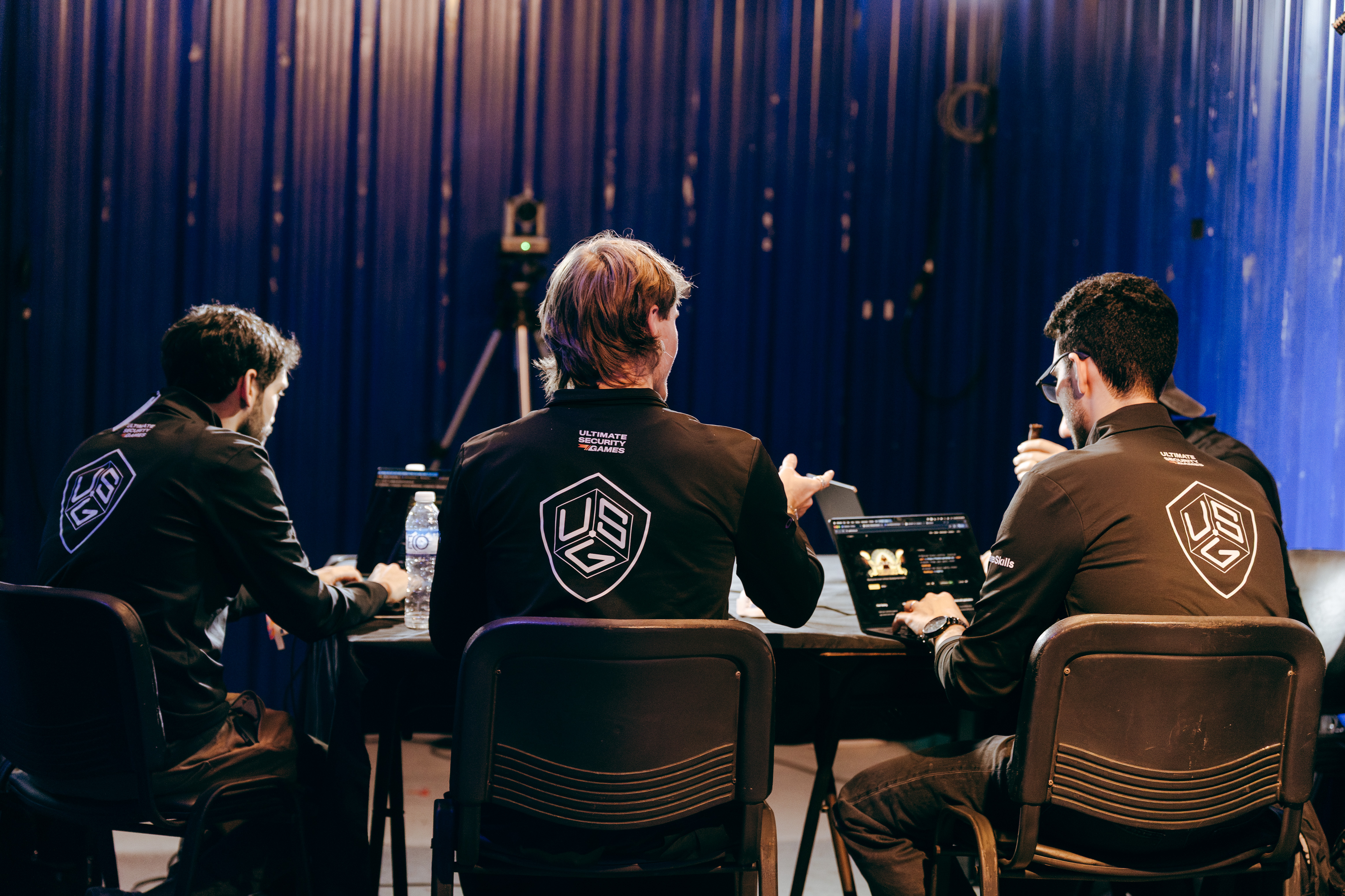 USG crew at the commentary desk